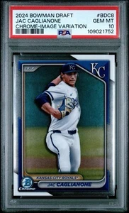 2024 Bowman Chrome Image Variation Jac Caglianone RC Rookie Royals PSA 10 - Picture 1 of 1