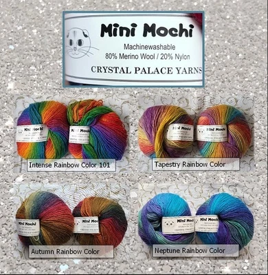 2 Balls - Mini Mochi by Crystal Palace Yarns (80% Merino Wool/20% Nylon) 4 Lots - Image 1 of 4