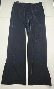 Pantalones de terciopelo Talbots para mujer talla 10 negros totalmente forrados cremallera lateral pierna recta - Imagen 1 de 10