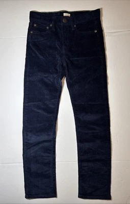 Pantalones de pana elásticos Crewcuts para niños azul marino cintura ajustable talla 10 usados en excelente estado Foto 1 de 4