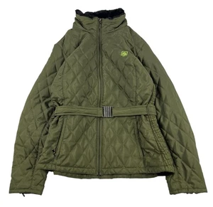 ROMFH Quilted Belted Jacket Women's Size XL Olive Green Horse Riding Equestrian - Picture 1 of 10