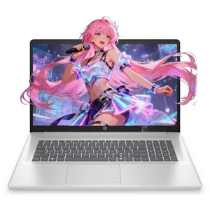 HP 17.3"FHD Laptop computer 2.7 GHz ~ 4.3 GHz AMD Ryzen 5-7430U 64GB RAM 2TB SSD - Picture 1 of 6