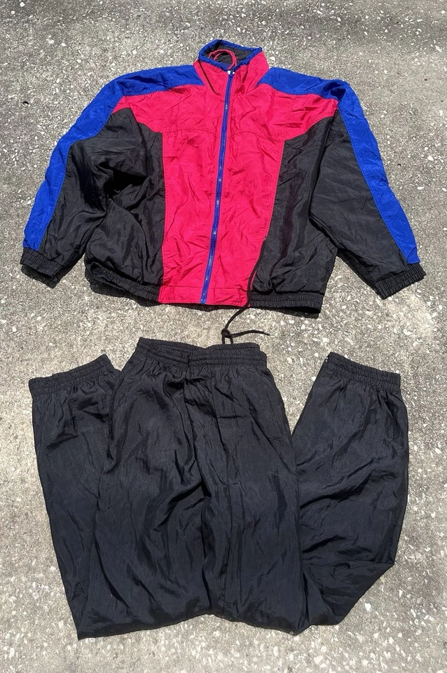 Chándal Fremantle Vintage Años 80 Top Y Pantalones A Juego Dos Piezas Talla XL Retro Foto 1 de 4