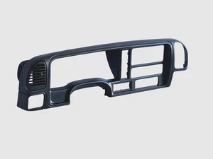 1995-2000 Chevrolet GMC GMT400 C/K Dash Cluster Speedometer Bezel Black OEM READ - Bild 1 von 15