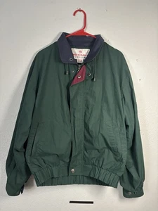 Vintage Dunlop Jacke grün Windbreaker Made Korea Full Zip 90s Retro Herren Medium - Bild 1 von 8