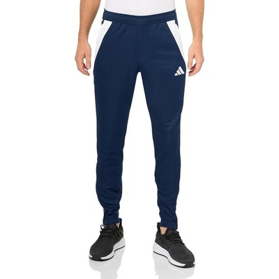 Pantalones de chándal de fútbol Adidas Tiro 24 para hombre nuevos con etiquetas, equipo azul marino/blanco - talla S Foto 1 de 3