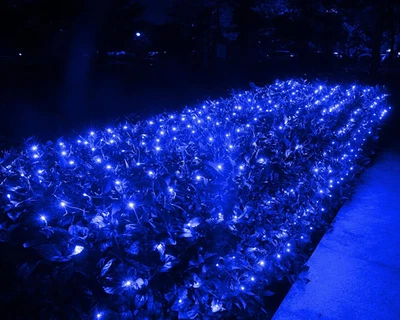 Christmas Net Lights 12FT x 5FT Warm White 360 LED Plug In Mesh Light with Timer - Image 1 of 4