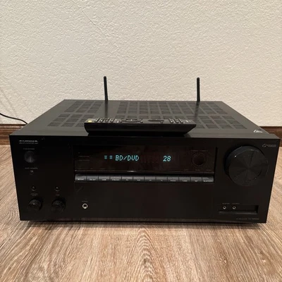 Onkyo TX-NR555 W/remote 4k 7.2 Channel Network A/V Receiver – Dolby Atmos Bundle - Image 1 of 4