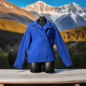 Tamari Moto Style Wolljacke Größe M Blau - Bild 1 von 5
