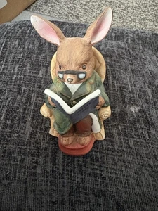 1950’s Carl Scheidig Bunny Rabbit Grandfather Figurine 4" Germany - Picture 1 of 4