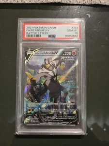 PSA 10 GEM MINT Rapid Strike Urshifu V 153/163 Alt Art Battle Styles Pokemon - Bild 1 von 2