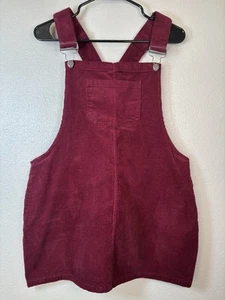 Justify Junior roter Cord Pullover Overall Kleid Gr. XL 100% Baumwolle Mini - Bild 1 von 7