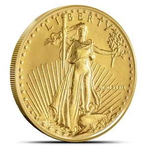 1989 1/10 oz American Gold Eagle Coin - Picture 1 of 2