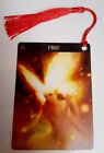 Zodiac FIRE SIGN Bookmark Astrology Oracle Card Gift Purified & Charged