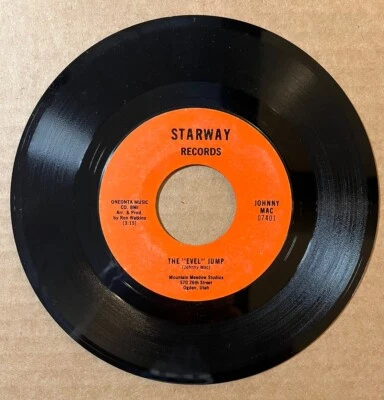 JOHNNY MAC  "The "Evel" Jump" '74 Starway 45 UTAH Pop  EVEL KNIEVEL  Snake River - Image 1 of 3