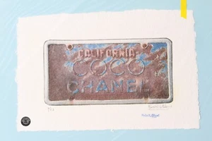 Coco Chanel California License Plate Print By Fairchild Paris LE 7/25 - Picture 1 of 1