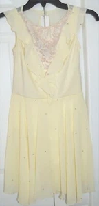 Bailarina Ballet Vestido de Baile Niños Grande CL 14 Crema Fluido Estrás Niña - Imagen 1 de 4