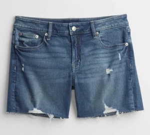 GAP 5"" Denim Shorts mittlerer Rise zerstört Gr. 0/25 Damen - Bild 1 von 8