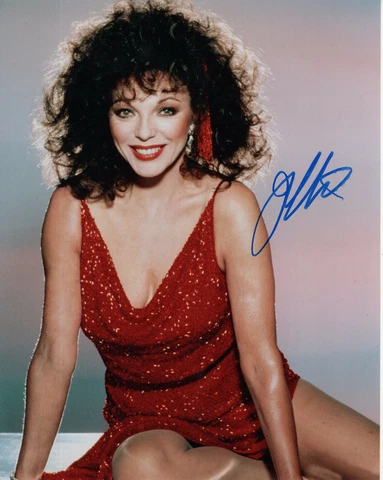 JOAN COLLINS HAND SIGNED 8x10 COLOR PHOTO+COA         GORGEOUS+SEXY ACTRESS Cover