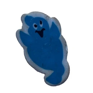 Vintage Halloween blauer Geist Radiergummi Spuk Phantom Geist Erscheinung verrückt Spaß - Bild 1 von 7
