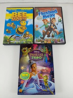 Bee Movie, Flushed Away, Princess and the Frog Kids DVD Lot - Image 1 of 4