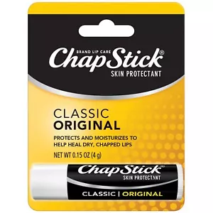 ChapStick Classic Original Lippenbalsam - Feuchtigkeitsspendende Lippenpflege für trockene rissige L... - Bild 1 von 8