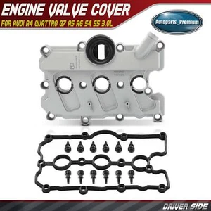 Left Engine Valve Cover for Audi A4 Quattro Q7 A5 A6 A7 A8 Quattro S4 S5 3.0L - Foto 1 di 10