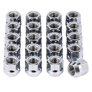 20 Open End Lug Nuts .84" Inch 12x1.5 For Honda Toyota Acura Lexus JDM 3/4 Hex
