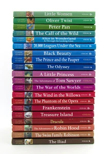 Lot 20 CLASSIC STARTS Books Sterling Iliad Odyssey Peter Pan Alice HB VGC L2 - Imagen 1 de 3
