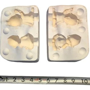 Ceramic Slip Casting Clay Mold Kimple 463 Two Babies 1981 Vintage Plaster Paris - Picture 1 of 18
