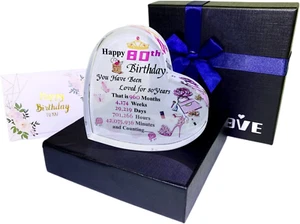 80Th Birthday Gifts for Women,80Th Birthday Gifts for Wife, Grandma, Mum, Sister - Picture 1 of 12