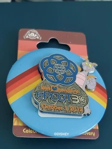 DISNEY EPCOT 30TH ANNIVERSARY FIGMENT OCTOBER 2012 BUTTON & PIN SET - Picture 1 of 2