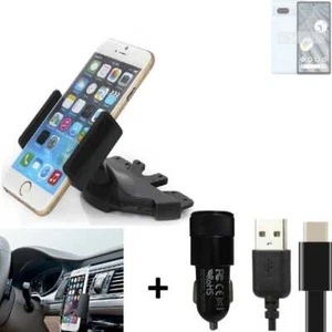 Pour Google Pixel 7a support slot CD + CHARGEUR titulaire Autoradio Smartphone u - Photo 1/6