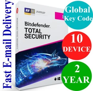 Bitdefender Total Security 10 Device 2 Year (Unique Global Activation Code) 2021 - Picture 1 of 1
