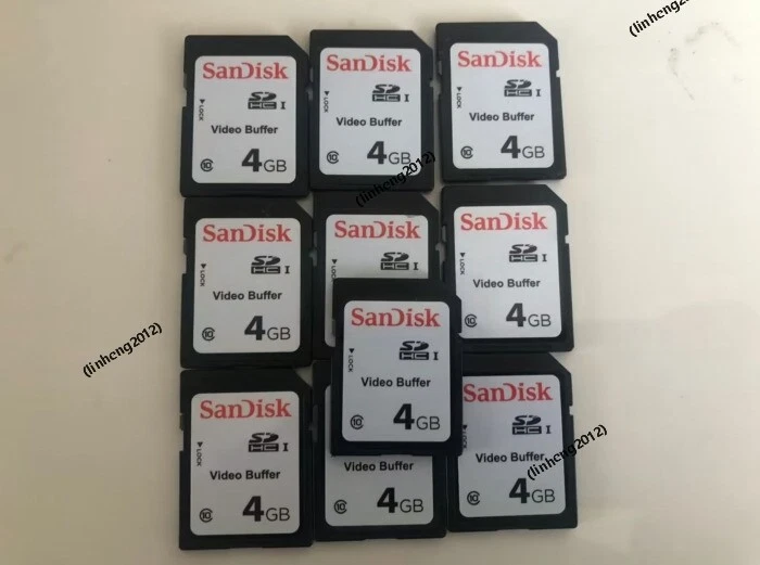 10PCS SANDISK 4GB SD CARD Klasse 10-SDHC Speicherkarte - Image 1 of 1