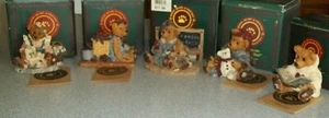 Boyds Bears Bearstone Collection Lot of 5 Original Boxes Elliot Bailey Wilson - Picture 1 of 12