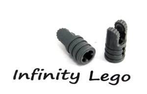 8 LEGO Dark Bluish Grey Locking Hinge Arm 2 Fingers & Axle Hole (30553) - Picture 1 of 2