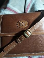 Vintage NINA RICCI  Stitch Leather Handbag 