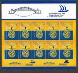 AUSTRALIA ROTARY INTERNATIONAL MNH SPECIAL SHEET 2005 - Picture 1 of 1