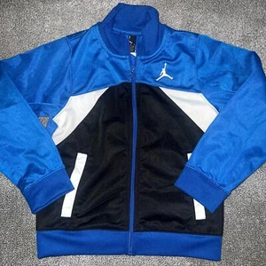 AIR JORDAN JUMPMAN Youth BLUE/WHITE ZIP UP TRACK JACKET SIZE 6 - Picture 1 of 4