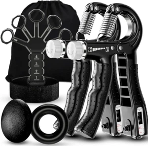 Finger Exerciser Hand Strengthener Wrist Forearm Grip Trainer Resistance Band US - Picture 1 of 6