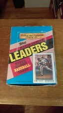 EMPTY !! 1986 Topps Baseball Leaders Wax Box EX Dwight Gooden