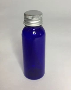 30ml PET Plastic Cobalt Blue Boston Bottle & Aluminium Screw On Cap *ANY AMOUNT* - Bild 1 von 1