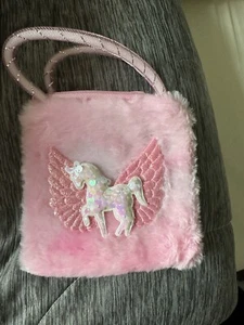 Kids Unicorn Plush Purse W/ Sequins. Super Soft. New. - Picture 1 of 6