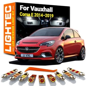 Vauxhall Corsa E 2014-2019 PREMIUM High Power 8Pc White Led Interior Light Kit - Picture 1 of 4