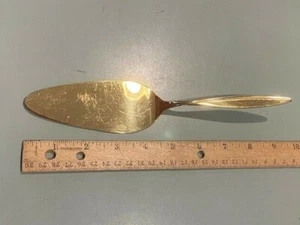 WMF 800 Silver Kopenhagen 14K gold Modernist MCM Eames era 9 1/4" Pie Server - Picture 1 of 3