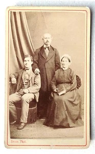 CDV PHOTO BRION à TOUL COUPLE ET FILS PHOTOGRAPHIE ANCIENNE E17 - Imagen 1 de 1