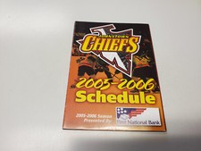 JS15 Johnstown Chiefs 2005/06 Minor Hockey Pocket Schedule - First National Bank