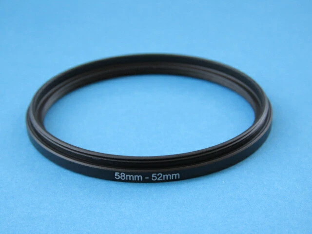 58mm to 52mm Stepping Step Down Ring Camera Lens Filter Adapter Ring 58-52mm - Image 1 of 2