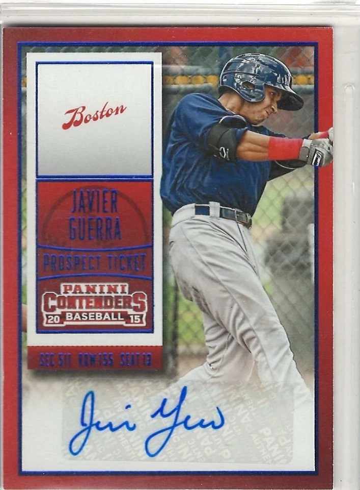 Javier Guerra 2015 Panini Contenders Draft Ticket Autograph Bule Foil Auto - Image 1 of 1